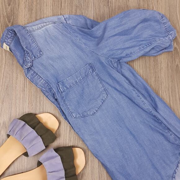 Anthropologie Cloth & Stone denim button up  sz S - Picture 1 of 6